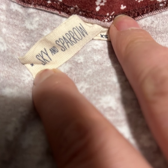 Womens Cute Sky and Sparrow Brown & White XS Crop Top - Picture 4 of 5